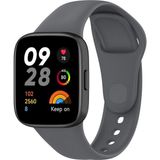 Fibaks Xiaomi Redmi Watch 3 Kordon Akıllı Saat Bileklik Kordonu Yumuşak Silikon Kayış - Gri - RM Watch 3