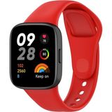 Fibaks Xiaomi Redmi Watch 3 Kordon Akıllı Saat Bileklik Kordonu Yumuşak Silikon Kayış - Kırmızı - RM Watch 3