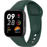 Fibaks Xiaomi Redmi Watch 3 Kordon Akıllı Saat Bileklik Kordonu Yumuşak Silikon Kayış - Koyu Yeşil - RM Watch 3
