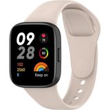 Fibaks Xiaomi Redmi Watch 3 Kordon Akıllı Saat Bileklik Kordonu Yumuşak Silikon Kayış - Krem - RM Watch 3