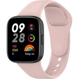 Fibaks Xiaomi Redmi Watch 3 Kordon Akıllı Saat Bileklik Kordonu Yumuşak Silikon Kayış - RM Watch 3 - Pudra