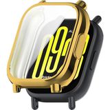 Fibaks Xiaomi Redmi Watch 5 Lite Uyumlu Kasa ve Ekran Koruyucu 360 Tam Koruma Silikon Kılıf Kapak - Redmi 5 Lite - Gold