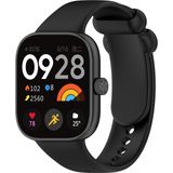 Fibaks Xiaomi Smart Band 8 Pro - Mi Band 8 Pro Uyumlu Akıllı Saat Bileklik Kordonu Yumuşak Silikon Kayış - Siyah - SmartBnd8Pro