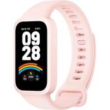 Fibaks Xiaomi Smart Band 9 Active Uyumlu Yüksek Kalite Silikon Kordon Kayış Akıllı Saat Kordon Bileklik - Pembe