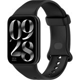 Fibaks Xiaomi Smart Band 9 Pro Uyumlu Yüksek Kalite Silikon Kordon Kayış Akıllı Saat Kordon Bileklik - Siyah