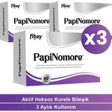 Fibay 3 Kutu Papinomore 60 Kapsül (Aktive Heksoz Korele Bileşik, Ganoderma, Yeşil Çay Ekstresi Içeren Multivitamin ve Mineral Kompleksi) - --