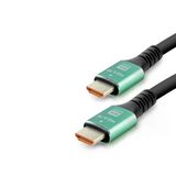 Fiber Optik Hdmi 2.1 Kablo 8K Uhd 60 Hz Od 8.0 Mm 3 M - Siyah Yeşil Hdx2045