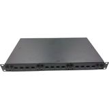 FIBER OPTIK PATCH PANEL ( 1U 12 PORT LC DUBLEX - SC SIMPLEX , RAYLI KIZAKLI ÇEKMECE, MODULER YUVALI ) - BOŞ - LC FİBER PANEL