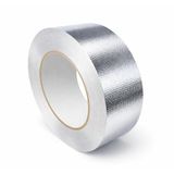 Fiberglas Çok Amaçlı Gümüş Renk Yanmaz Bant Gümüş Renk Kendinden Yapışkanlı 30 Metre 50 Mm