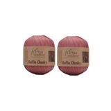 Fibra Natura Kağıt Çanta ipi Fibranatura Raffia Chunky 114-07 , 2 yumak 200 gram