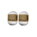 Fibra Natura Raffia Kağıt Çanta ipi Fibranatura Raffia Chunky 114-01, Beyaz 2 yumak 200 gram