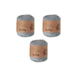 Fibra Natura Raffia Kağıt ip 3lü paket Çanta ipi 116-11