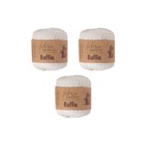 Fibra Natura Raffia Kağıt ip 3lü paket Çanta ipi 116-15