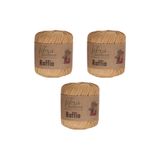Fibra Natura Raffia Kağıt ip 3lü paket Çanta ipi 116-22