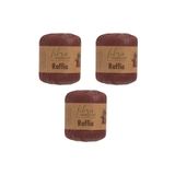 Fibra Natura Raffia Kağıt ip 3lü paket, Kağıt çanta ipi raffia 116-03
