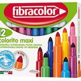 Fibracolor 10630SW012SC Fibracolor Colorito Maxi Keçeli Kalem 12 Renk