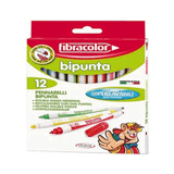 Fibracolor Bipunta 12 Renk 10544 Çift Uçlu Keçeli Kalem