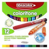 Fibracolor Coloritone 12 Renk Keçeli Kalem Seti