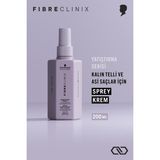 Fibre Clinix Elektriklenme Karşıtı Pürüzsüzleştirici Sprey Krem 200ML | De-Frizz - Şeffaf