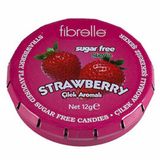 Fibrelle 12 gr Stevialı Şekersiz Çilekli Şeker (3 adet)