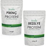 Fibrelle Bezelye ve Pirinç Protein Tozu 100 gr Yüksek Protein Oranı