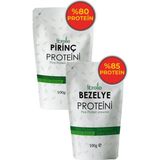 Fibrelle Bezelye Ve Pirinç Protein Tozu 100gr // Yüksek Protein Oranı // 85 - 80 Protein - 100 GR