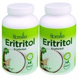 Fibrelle Eritritol 400 G Şişe 2 Tatlandırıcı Şeker İçeriği Düşük Kalorili Özel Üretim - 400 gr