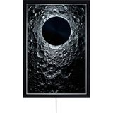 Fibrika Store Lunar Eclipse Modern Işıklı Duvar Tablosu - Mat Siyah Çerçeve