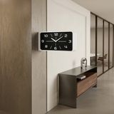 Fibrika Store Retro-Loft Modern Duvar Saati - Siyah - Beyaz