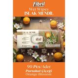 Fibril 90 Portakal Çiçeği Kokulu Islak Mendil (3 adet)