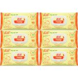 Fibril Islak Havlu Mendil 90 Yaprak Bebek Plastik Kapaklı (6 Lı Set) 540 Yaprak