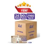 Fibril Lavanta Kokulu Islak Mendil 24x90 Pk 2160 Yaprak Doğal Esans , Geri Dönüştürülebilir Kumaş