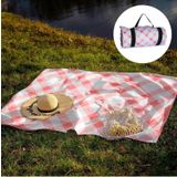 Fibril Outdress Suya Dayanıklı Çok Amaçlı Piknik Örtüsü 150 X 150 Cm Kırmızı Beyaz Ekose Desen