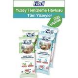 Fibril Yüzey Temizlik Havlusu Beyaz Sirkeli Sabun ve Temizlik Kokulu 4 X 50 (Toplam 200 Yaprak)