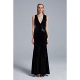 FICKLE HEARTS Bellatrix Maxi Elbise Siyah 40