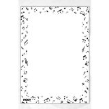 Ficksy A5 Müzik Nota Bloknot Çizgisiz Defter - 50 Yaprak - Memopad - Notepad - Not Defteri - Not Kağıdı