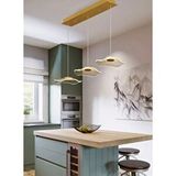 Fico Home Luxury Exclusive Üçlü Sıralı Sarkıt Led Avize Jellyfish Gold Sarı Ledli Avize