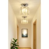 Fico Home Luxury Tavan Kristal Taşlı Avize Krom Hol Antre Avize Büyük Boy