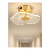 Fico Home Modern Led Avize Plafonyer Tavan Avize Hol Antre Mutfak Avizesi French Gold 19Cm Çap