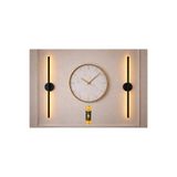 Fico Home Modern Pilli Aplik 70 Cm Dekoratif Led Aplik Aç Kapa Butonlu Tak Çalıştır Siyah