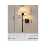 Fico Home Modern Pilli Aplik Kablosuz Tak Çalıştır Krem Abajur Umbrella Aplik Siyah 1 Adet