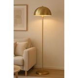 Fico Home Modern Tasarım Moritz Dekoratif Lambader Ayaklı Abajur Metal Eskitme Gold Gövde