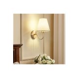 Fico Home Modern Tasarım Pilli Aplik Gold Sarı Ledli Tak Çalıştır Krem Şapkalı Duvar Led Aplik Harika Görsel