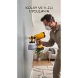 FİCOM TEKNOLOJİ Elektrikli Boya Tabancası Şarjlı Sprey Boyama Makinesi Ev Mobilya Duvar Ahşap Boyama Tabancası