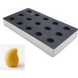 Fida Çerçeve Ayaklı Mini Meyve Silikon Dondurma Kalıbı Mango - Gri