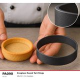 Fida Exoglass Delikli Tart Kalıbı 8 cm - 5 Adet - Gümüş
