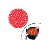 Fidan Merkezi BUFFER® Renkli Isıya Dayanıklı Yıkanılabilir Silikon Fırın Ve Airfryer Yuvarlak Pişirme Matı 20 Cm