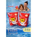 Fidan oyuncak Çocuk Havuz Deniz Yüzme Kolluğu Astronot Kaplan Desenli 6-12 Yaş 30x15 cm