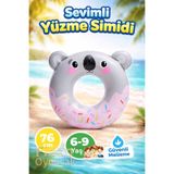 Fidan oyuncak Sevimli Hayvanlar 76 cm Çocuk Havuz Deniz Yüzme Simidi | 6-9 Yaş | Güvenli Malzeme