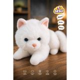 Fidan oyuncak Sevimli ve Gerçekçi Sesli Peluş Kedi - 36 cm Yumuşak Dokulu Premium Uyku ve Oyun Arkadaşı